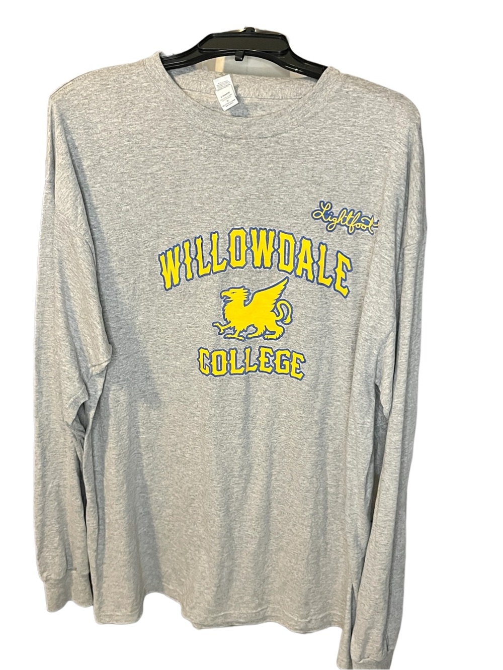 Onwards’ Willowdale College Gray Long-Sleeve Tee